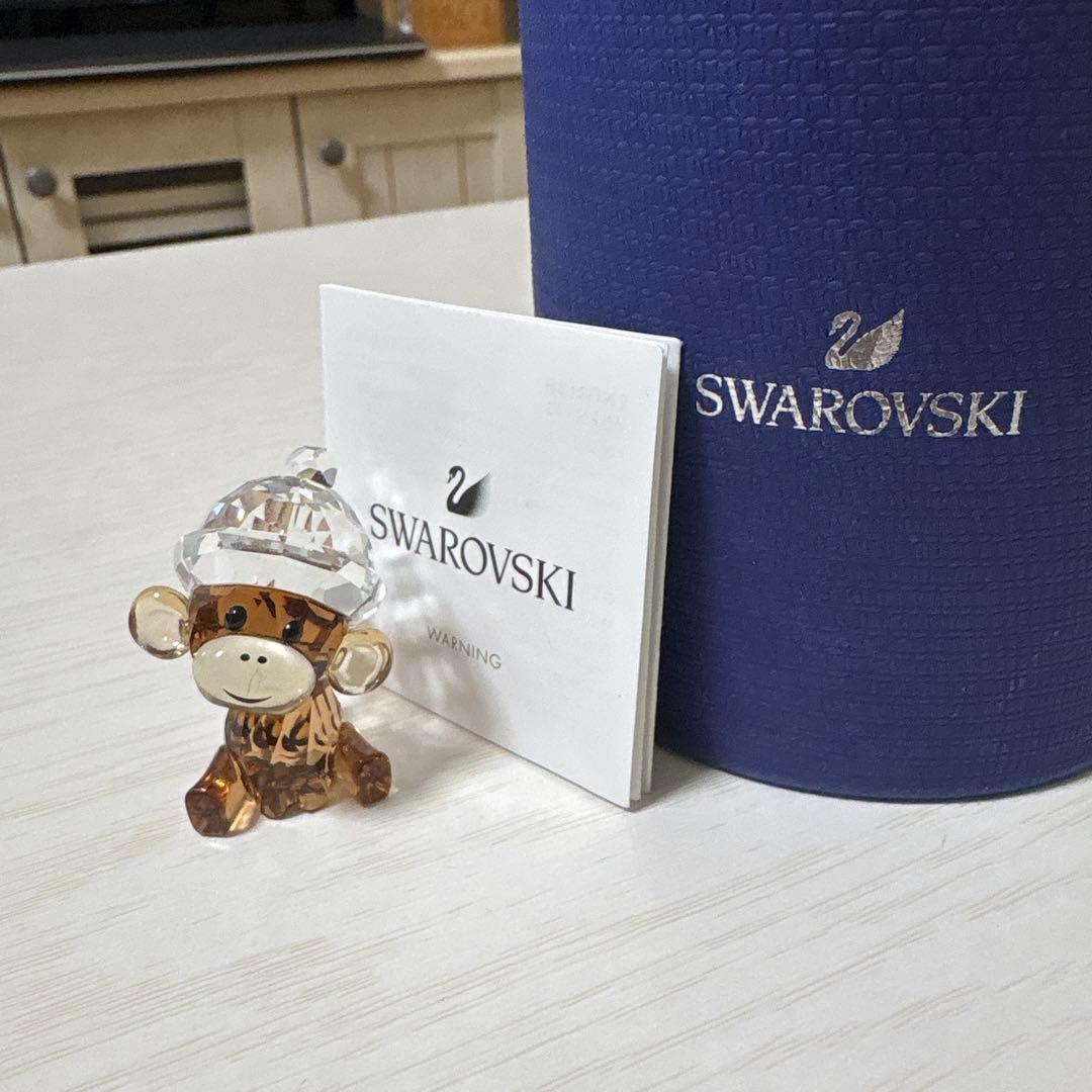 SWAROVSKI モンキー 猿 クリスタル フィギュア