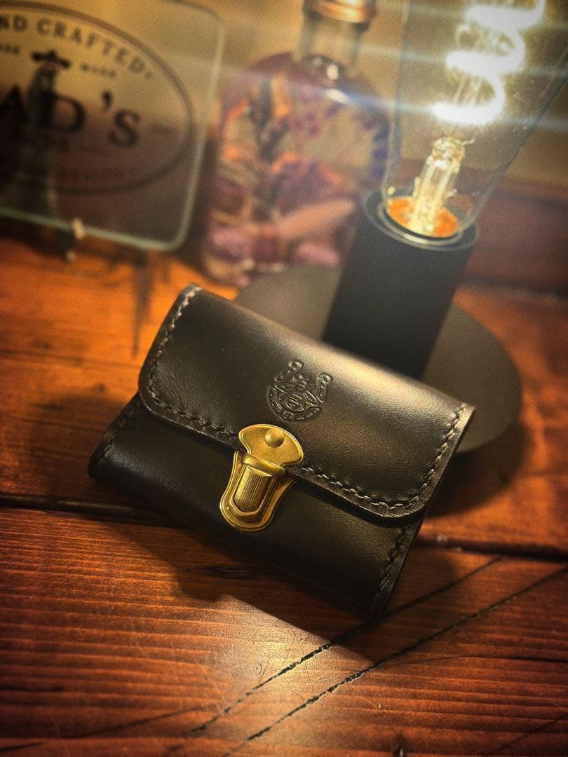 horween ホーウィン レザー財布 コンパクト クラシック ミニ財布 茶芯