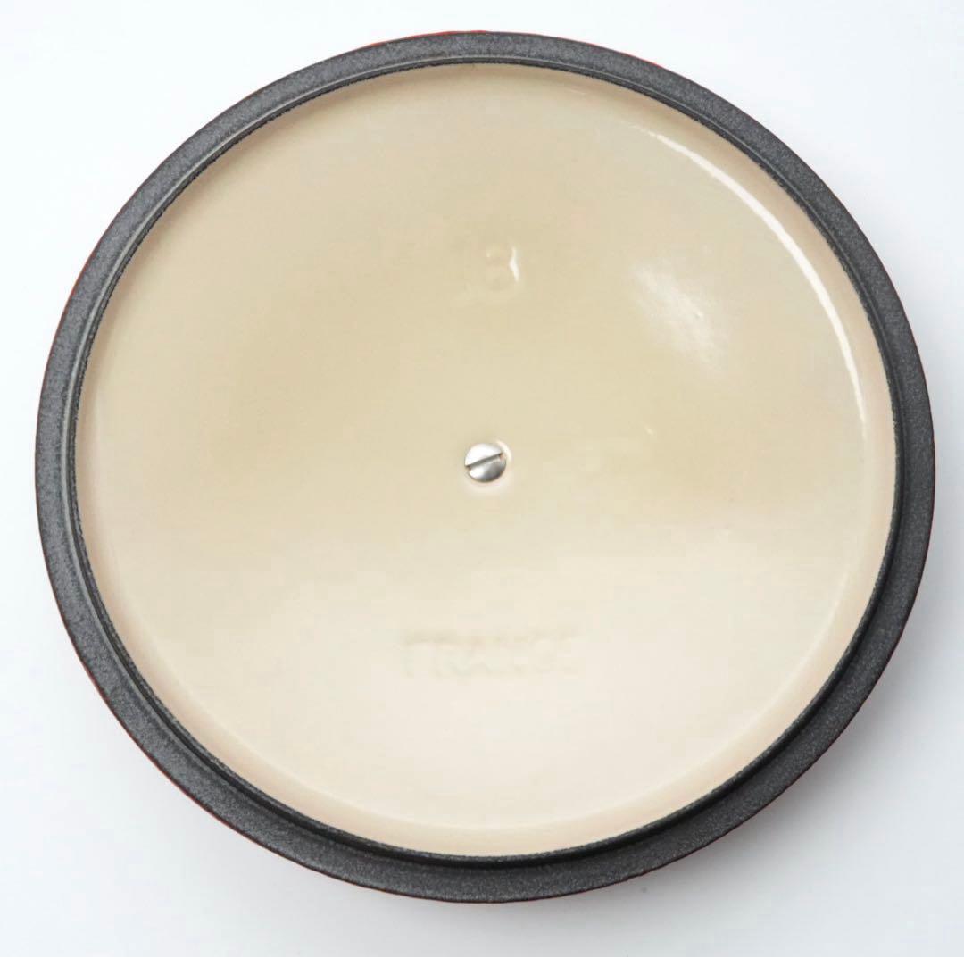 【美品】LE CREUSET　ココット ジャポネーズ チェリーレッド　18cm