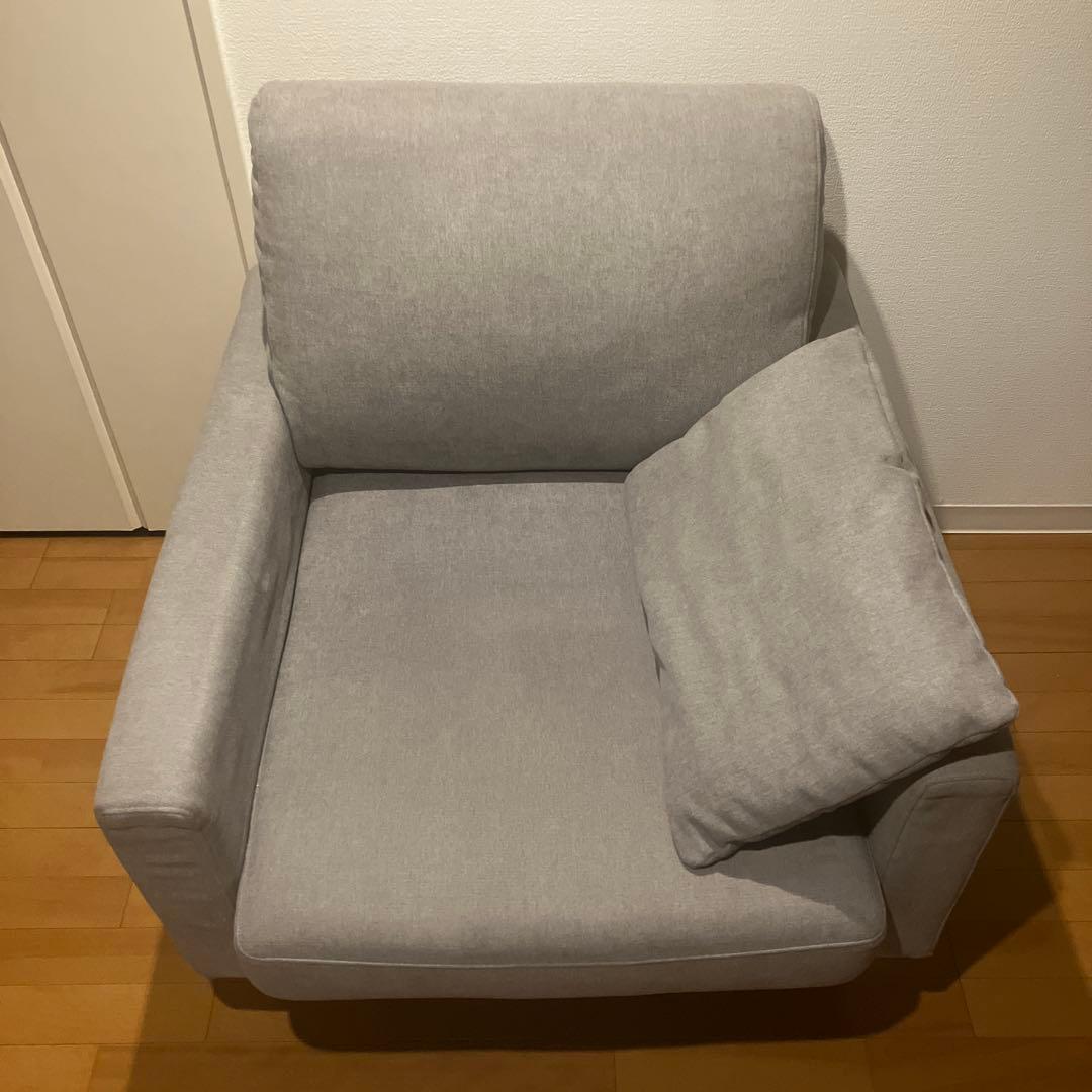高野木工　レオソファ 1人掛け グレー