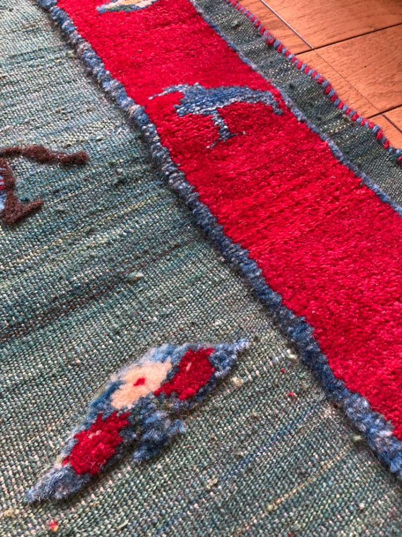 【在庫一掃セール】カシュガイ キリム ウール 152cm×106cm