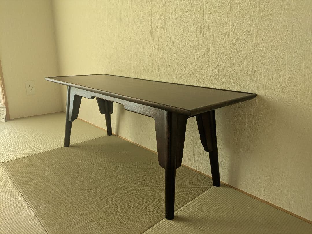 【松本民芸家具】 ローテーブル 座卓 和モダン ビンテージ 天板塗装補修済