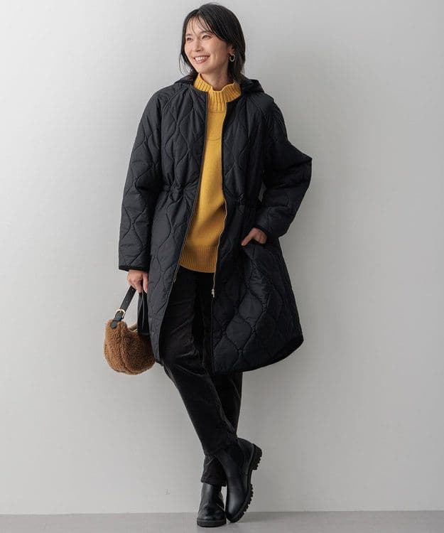 1月31日まで！23区【洗える/撥水加工】中綿 ロング パディング アウター