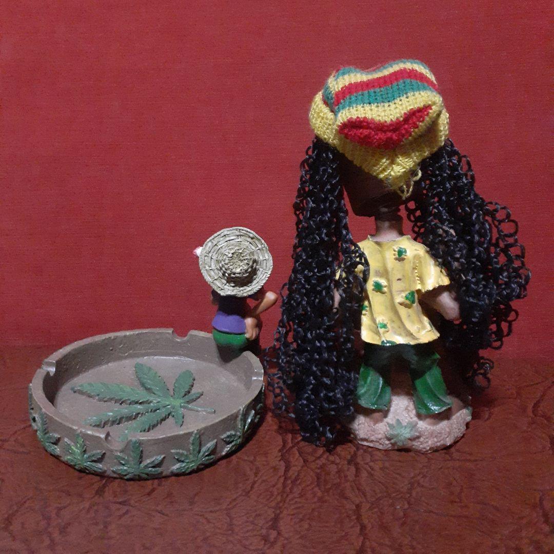 未使用　レゲエ　ラスタマン灰皿&小物入れ　レア物　3個セット