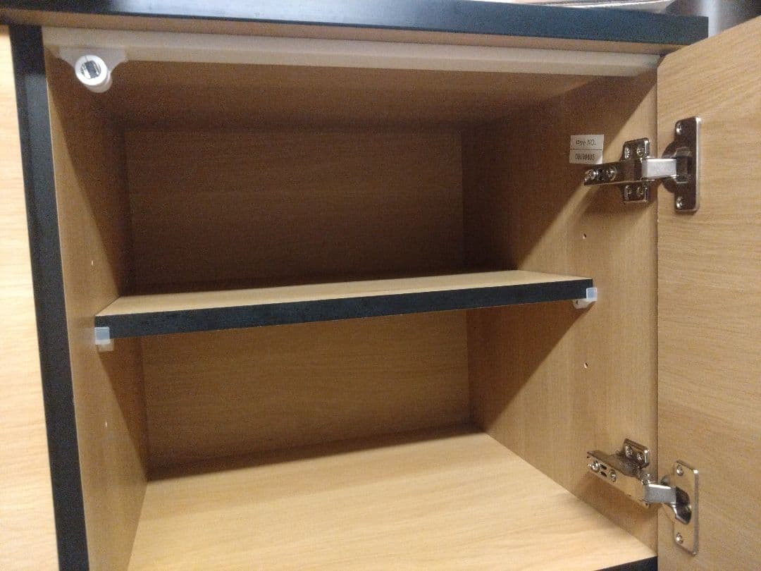 【値下げ可】 食器棚・レンジ台・キッチンボード　大川家具　幅約90