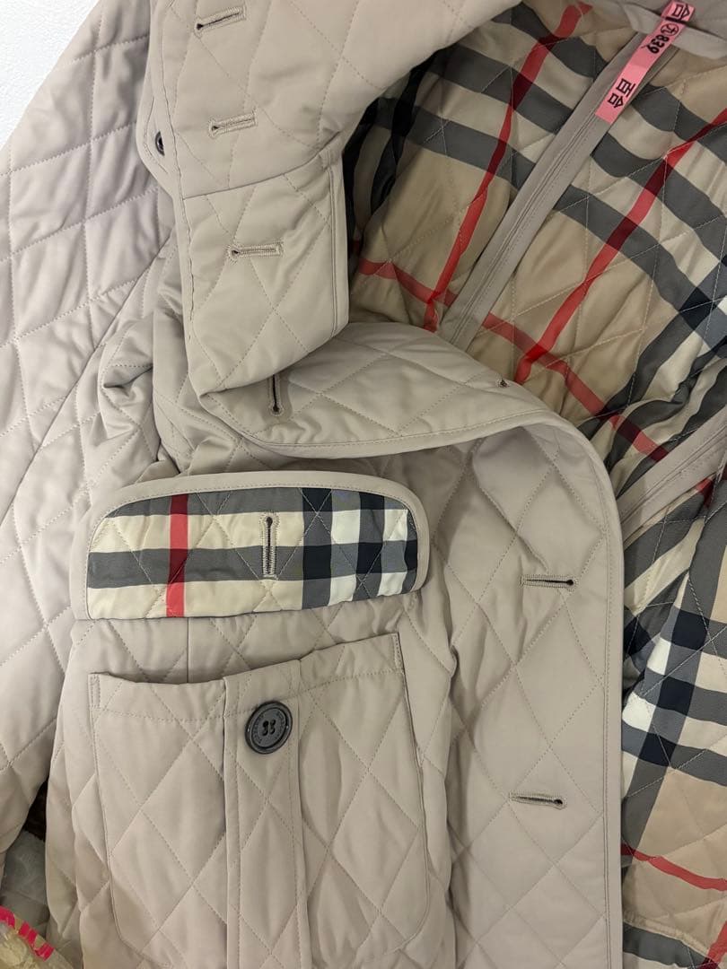 Burberry ベージュ キルティングコート