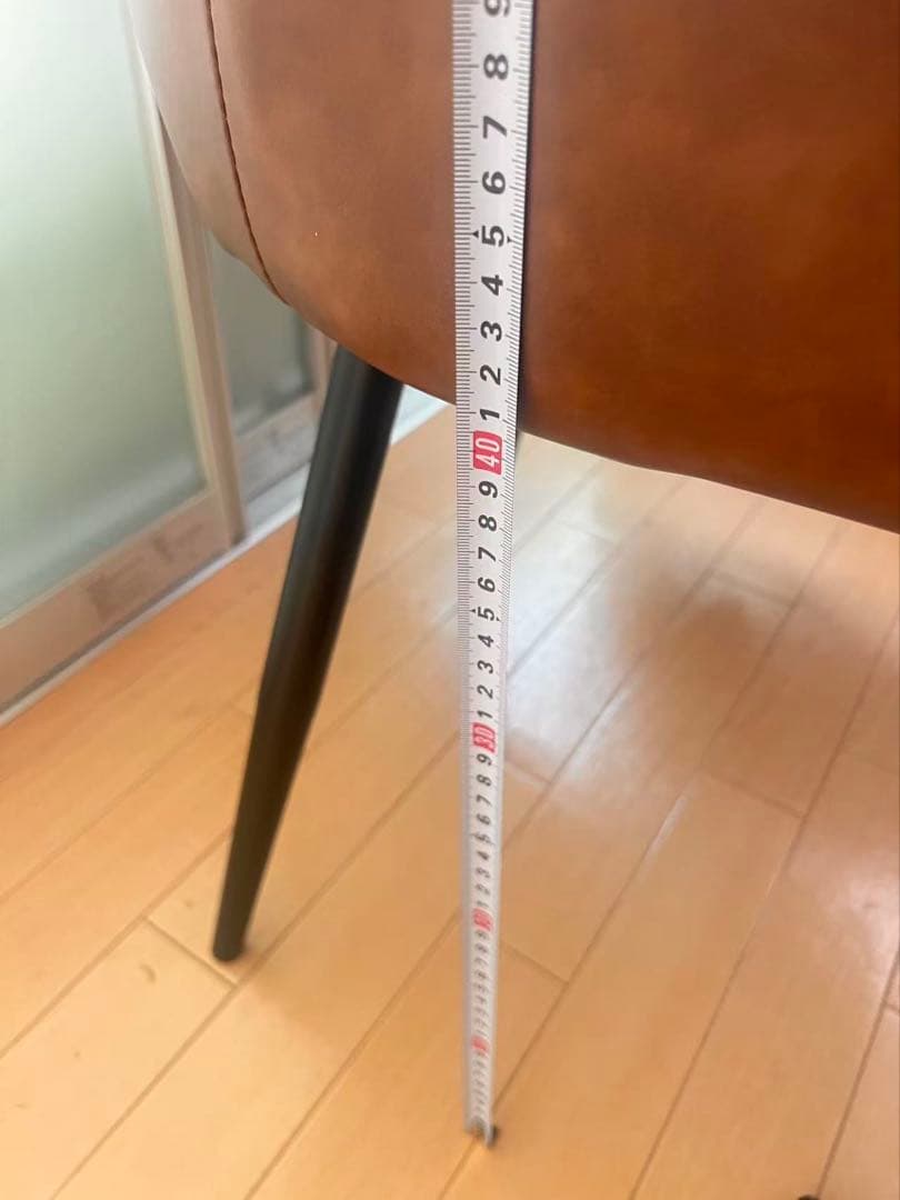 新品高級感レザーファブリックダイニングチェア4脚セットスチール脚北欧風おしゃれ