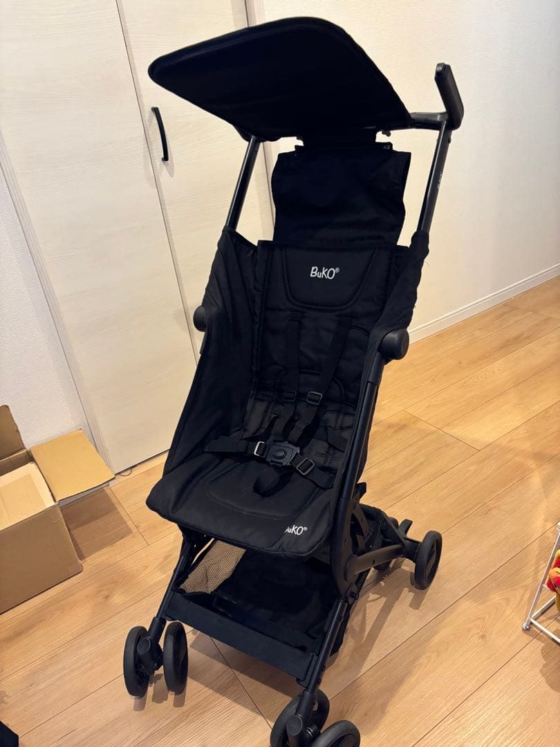 美品☆BuKO ☆折りたたみ B型ベビーカー 軽量 コンパクト