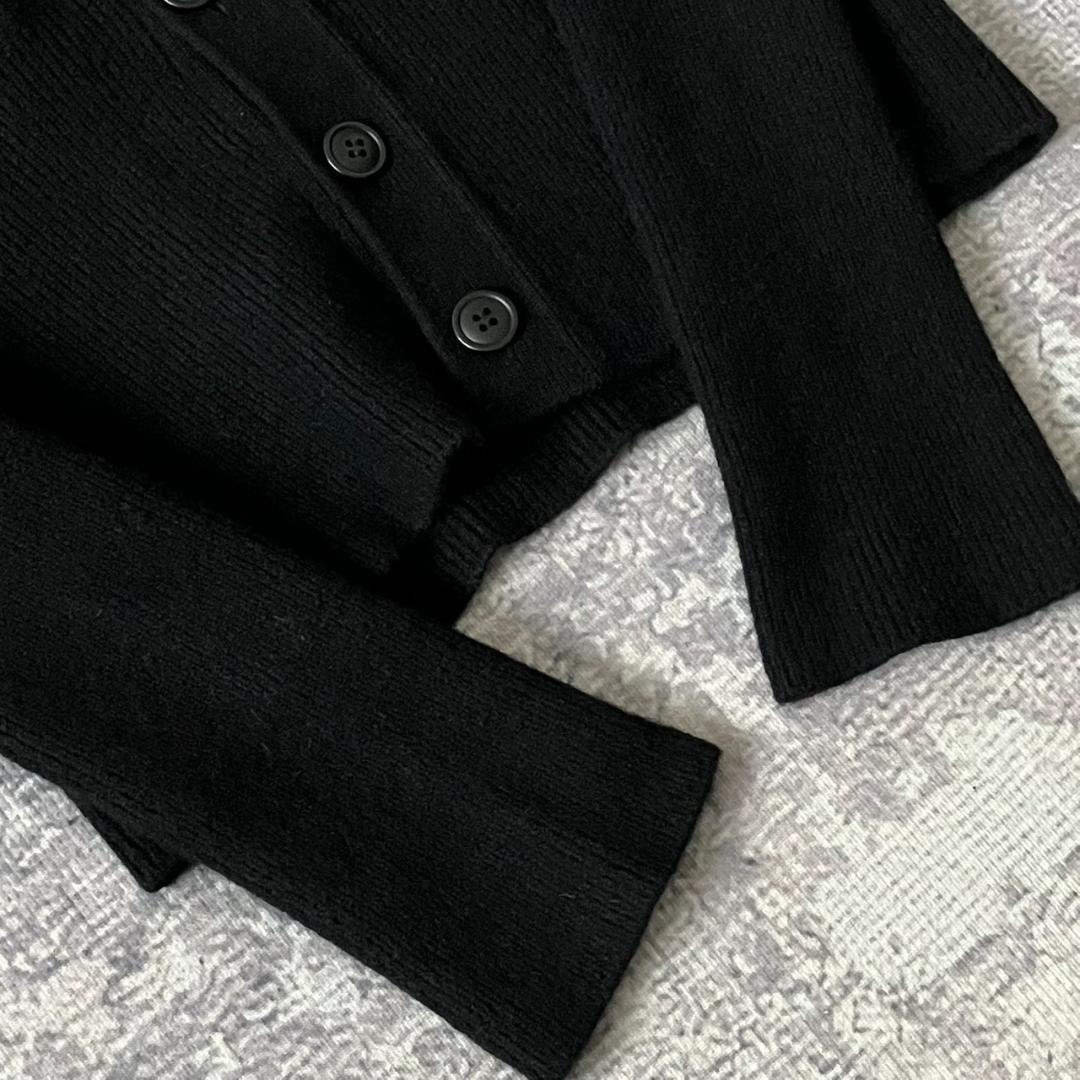 【美品】ヴィヴィアンウエストウッド ロングカーディガン オーブ刺繍 ブラック 黒