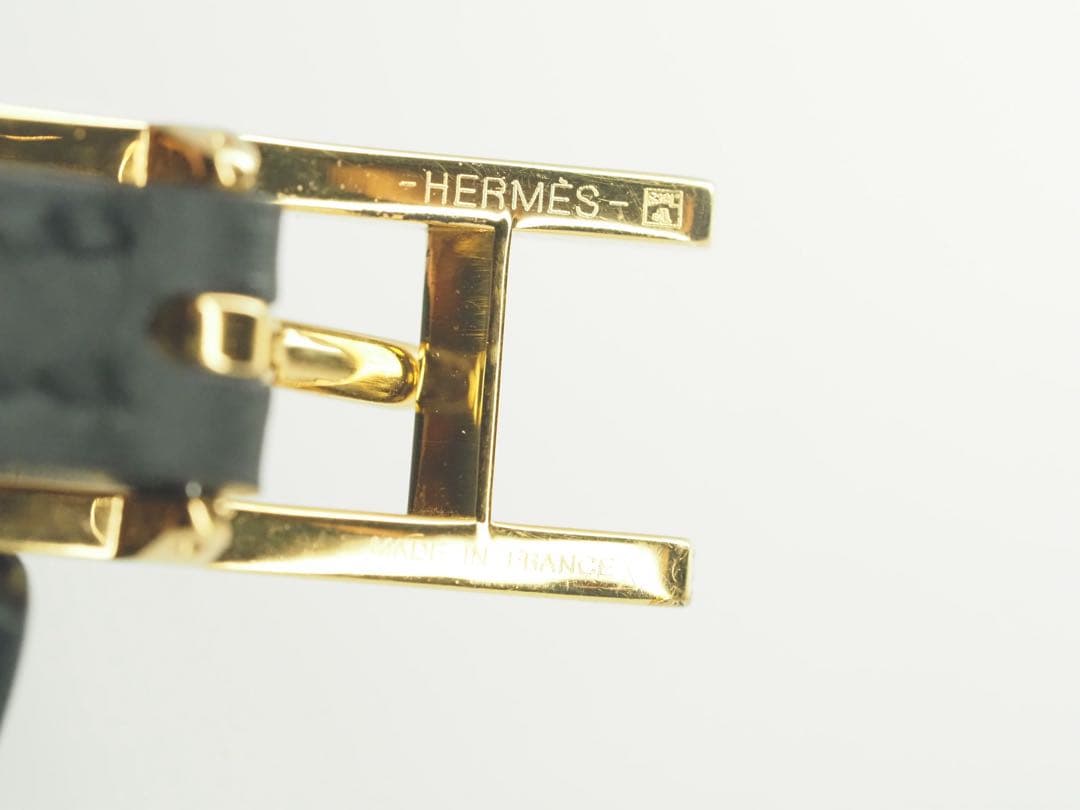 HERMES　エルメス　レザーブレスレット ビーアピ　ドゥブルトゥール