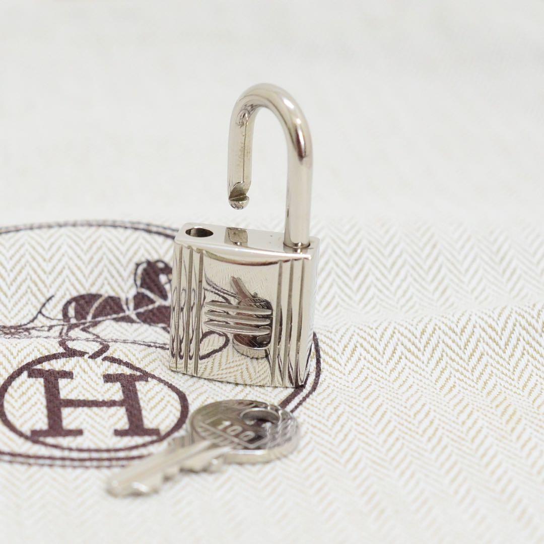 HERMES エルメス パドロック カデナ 鍵付き No.100 シルバー