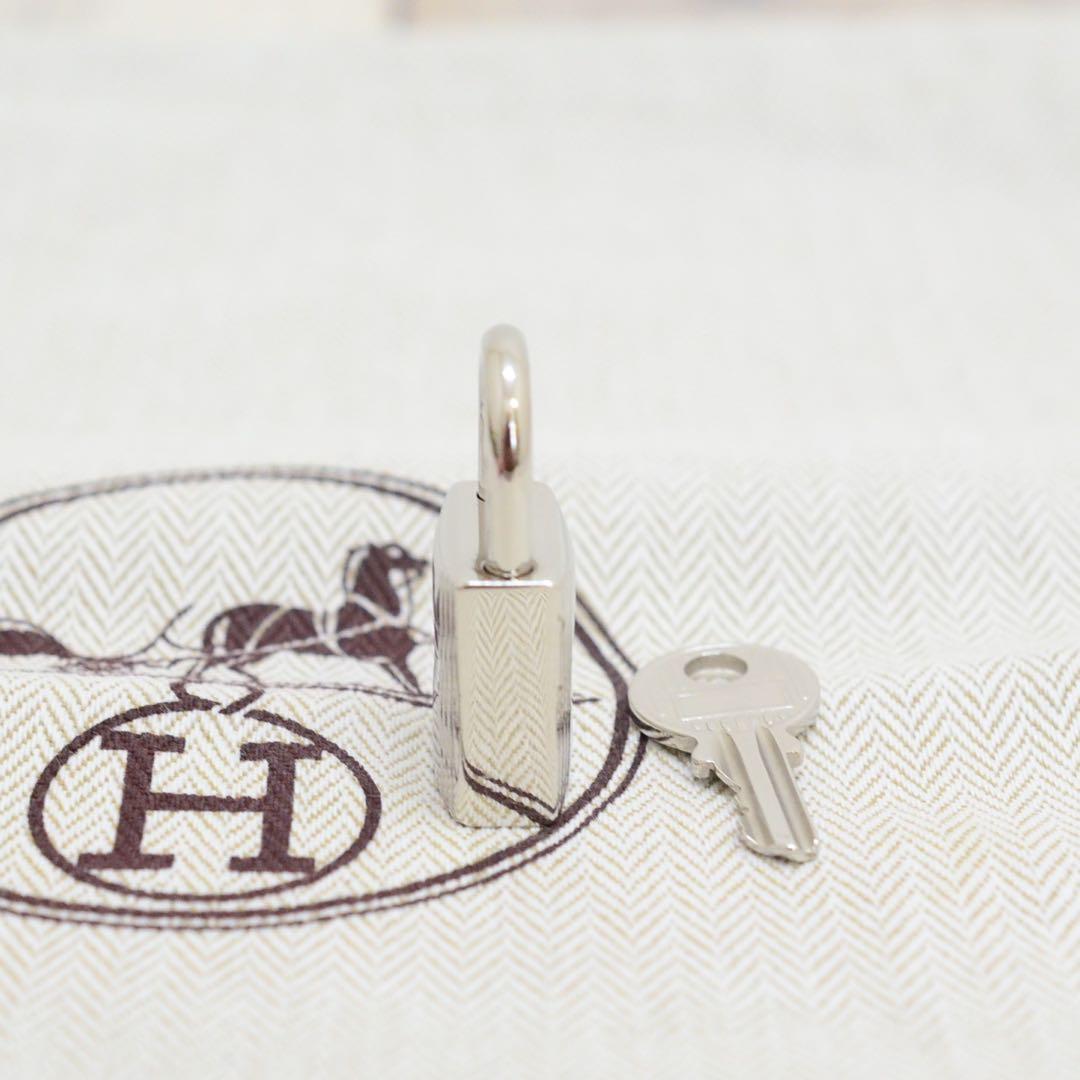 HERMES エルメス パドロック カデナ 鍵付き No.100 シルバー
