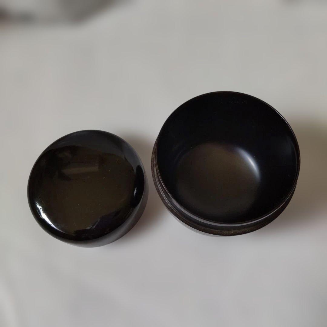 塗師 佐藤松斎 作 真塗 中棗 共箱 漆器 漆芸 棗 抹茶 茶道具 美品 です。