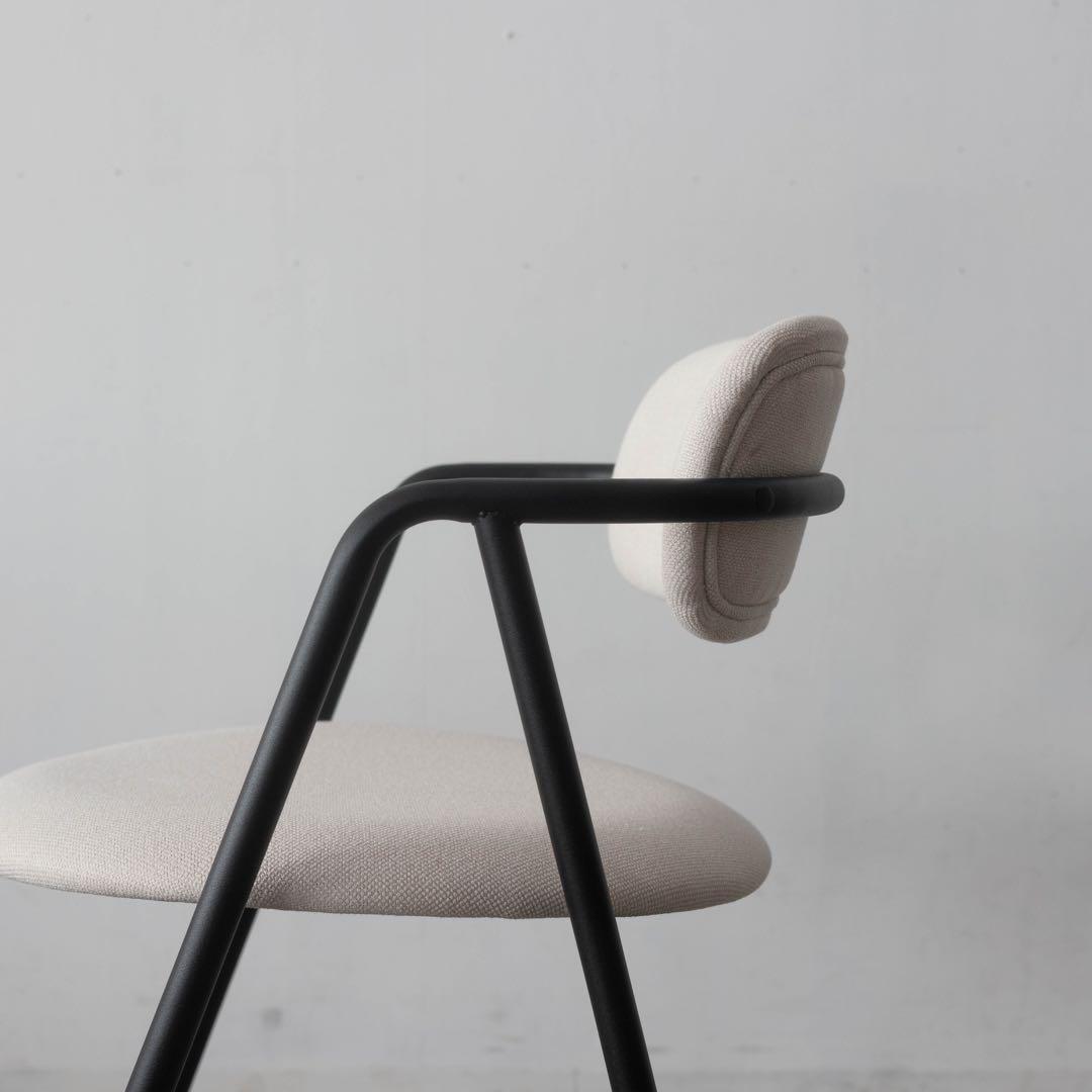 ダイニングチェア アイアン　アイボリー