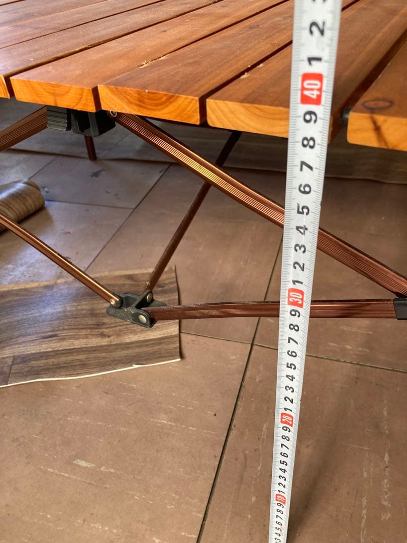 Coleman 折りたたみ木製テーブル