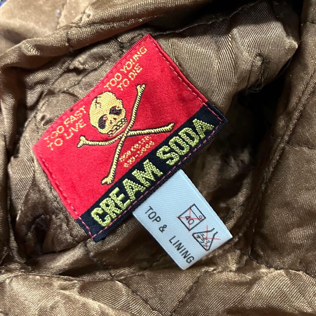 80s金タグ CREAM SODA クリームソーダ リバーシブル スカジャン