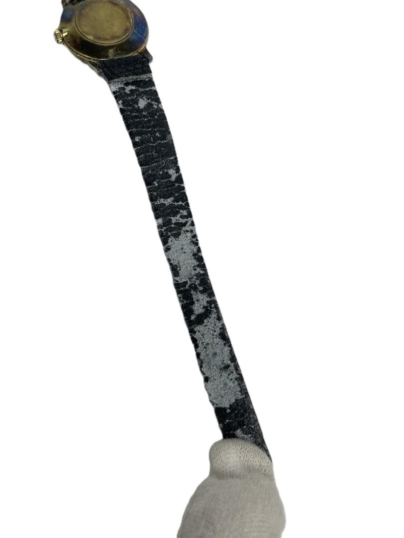 ◆OMEGA ゴ－ルド文字盤 ラウンド 2針 手巻き 腕時計 09253