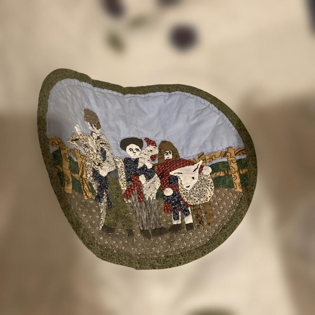 LLビーン 農村風景デザインのキルティング生地