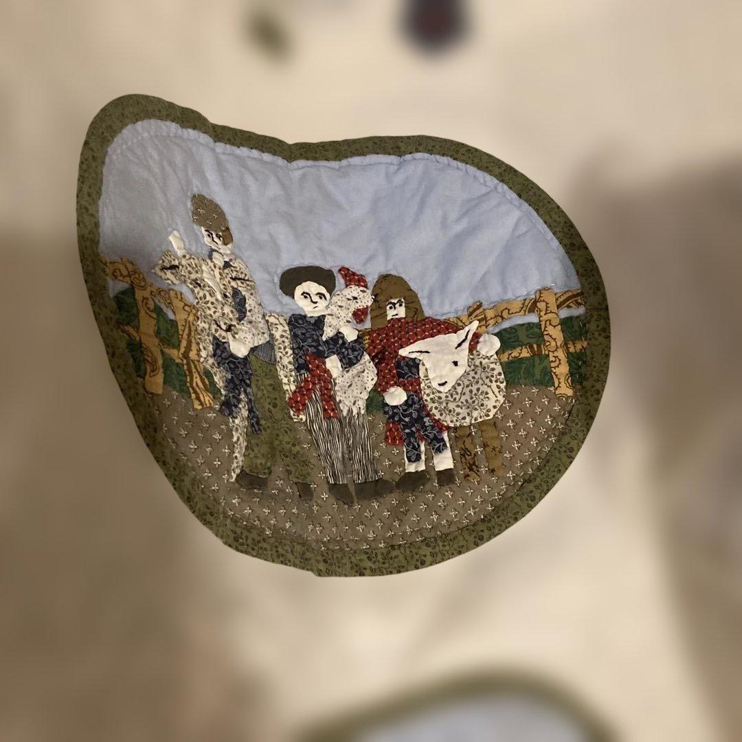 LLビーン 農村風景デザインのキルティング生地