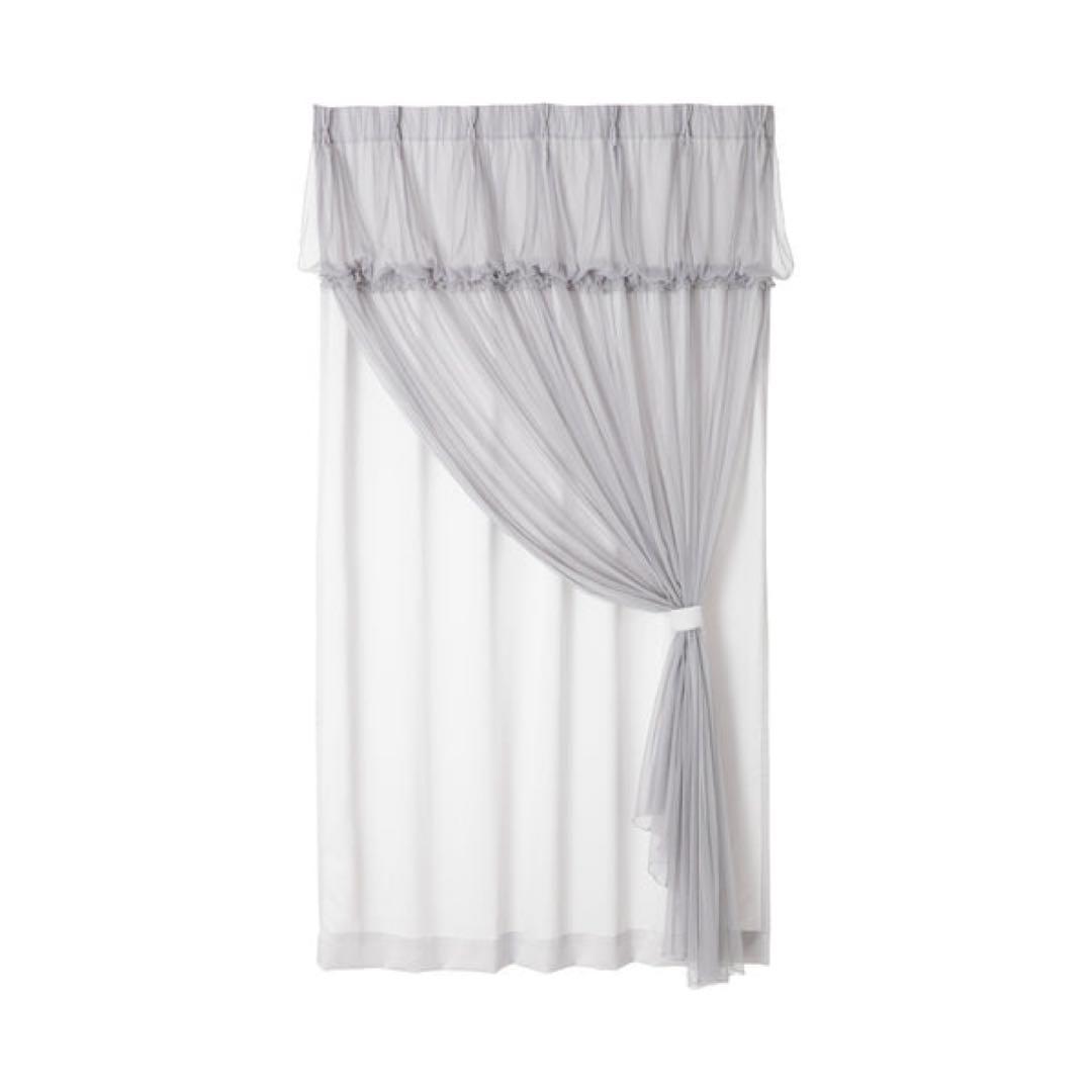 【Francfranc】チュールバルーン ダブルカーテン