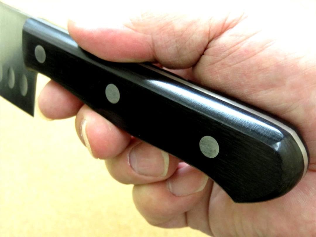 関の刃物 菜切り包丁 175mm モリブデン ディンプル 野菜切り 両刃 包丁