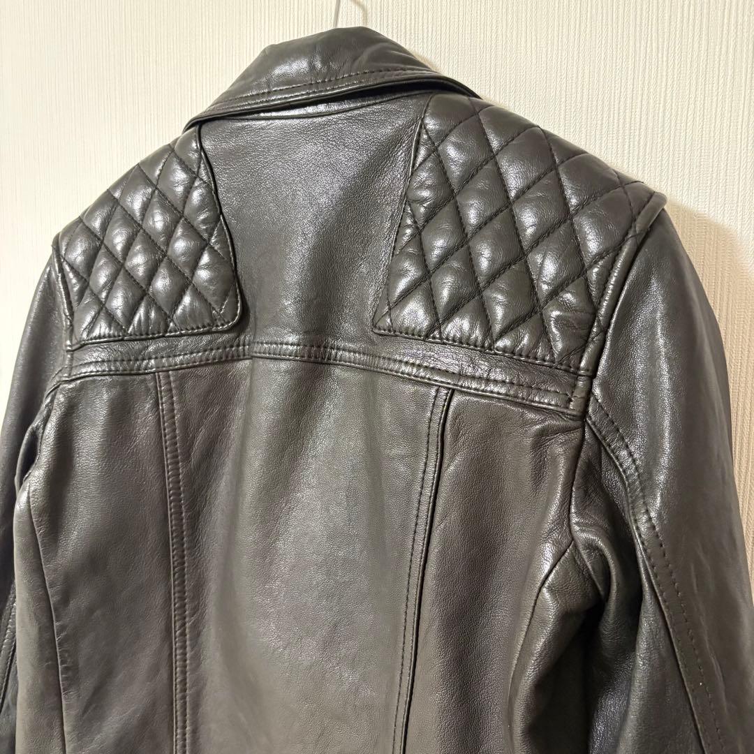 極美品　ALLSAINTS オールセインツ　本革　ライダース　ブラック　ダブル