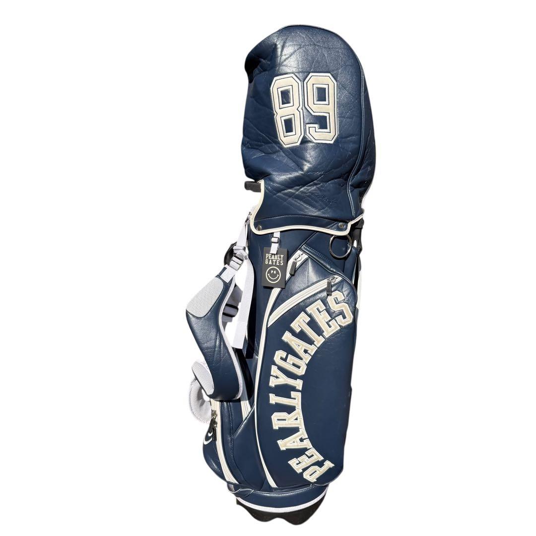 パーリーゲイツ キャディバッグ ネイビー 軽量 2WAY 希少 123-33