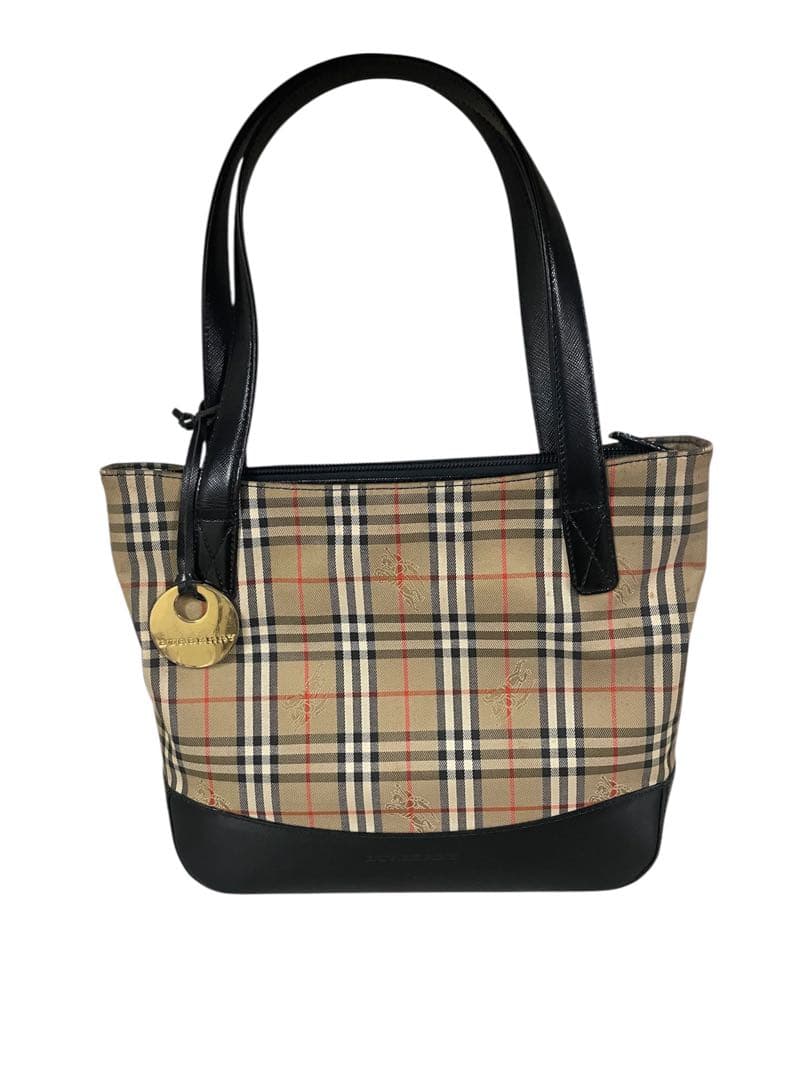 ❷美品 バーバリー バッグ チェック柄 大人気シリーズ