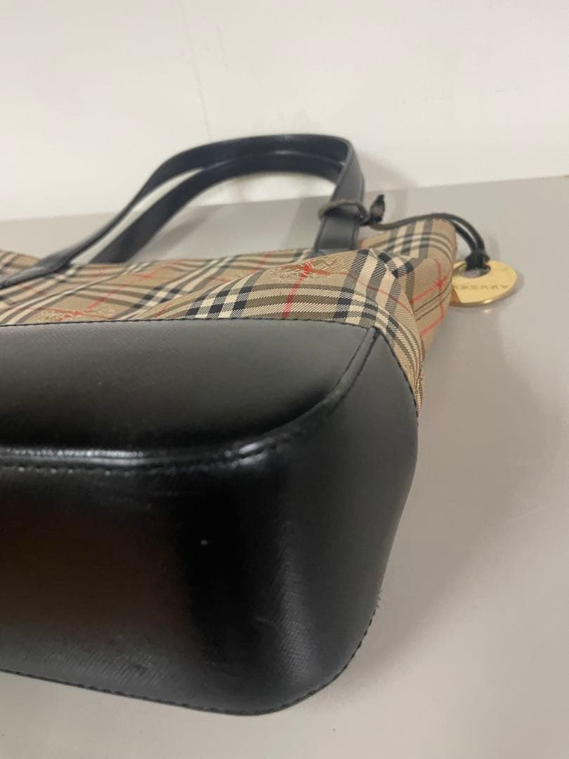❷美品 バーバリー バッグ チェック柄 大人気シリーズ
