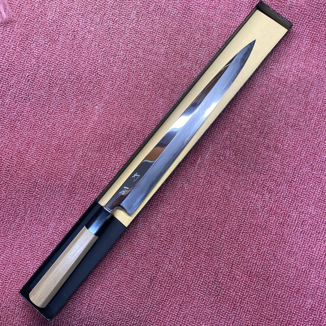 青二鋼　柳刃包丁　300㎜ 尺0寸