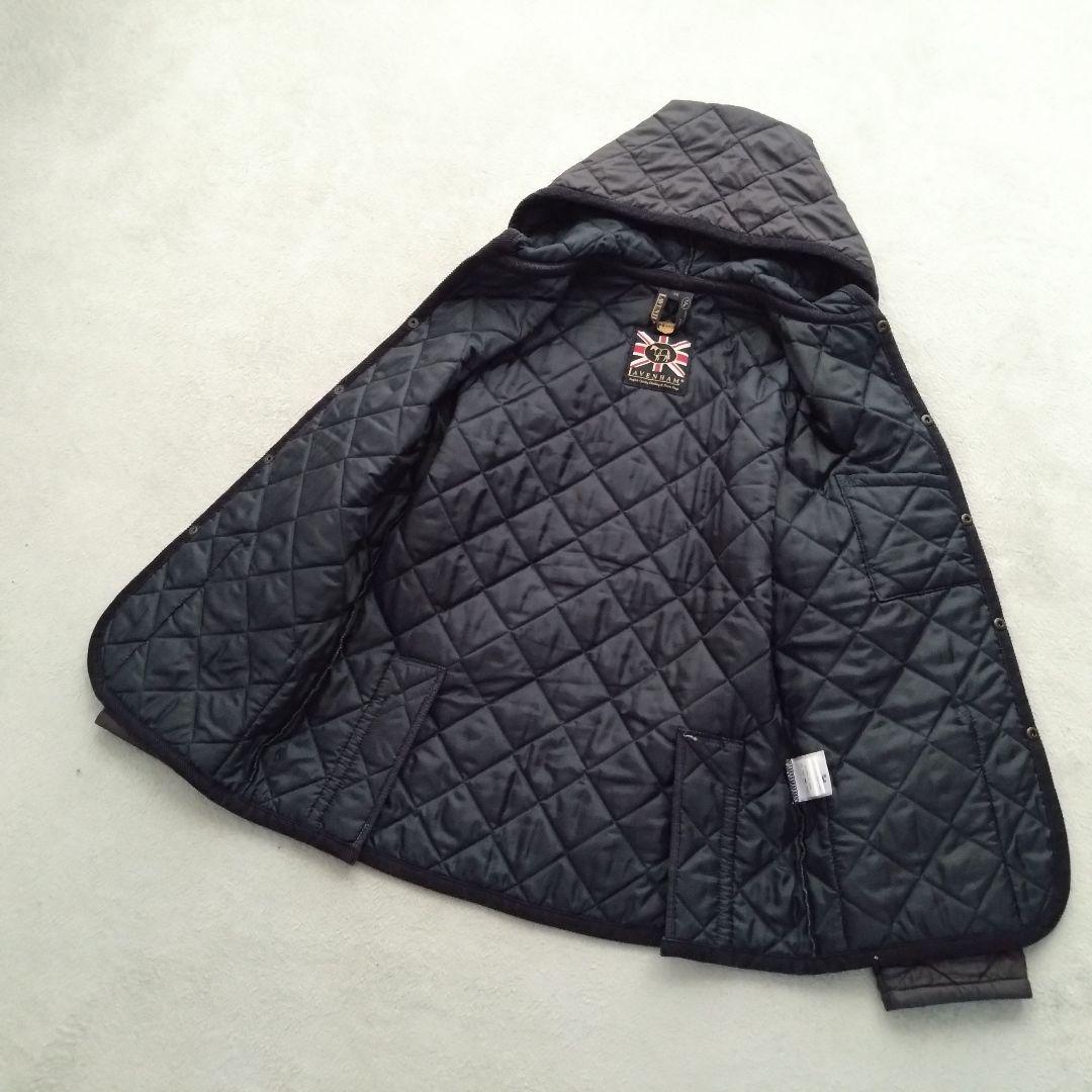 美品【ラベンハム】(38/M) キルティングジャケット SUFFOLK フード付