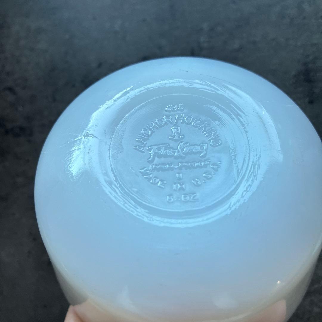 Fire king 透明プラスチックボウル 2個セット