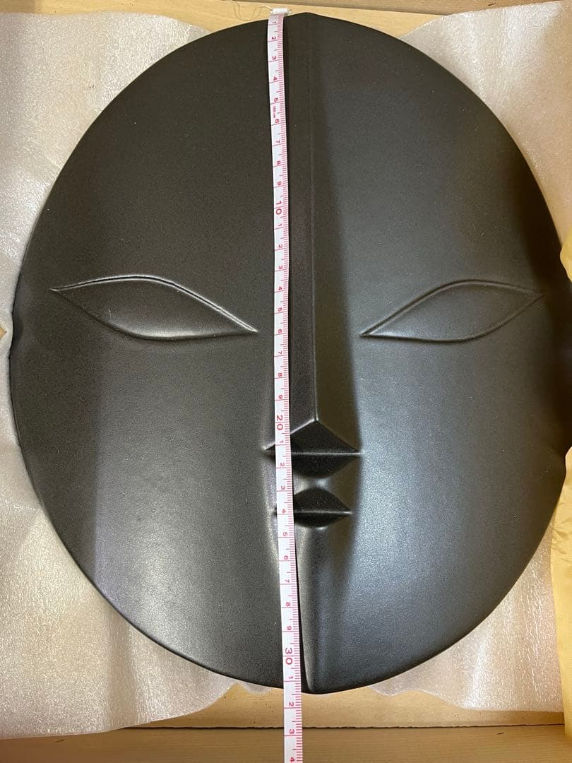 太陽の顔　黒い太陽　岡本太郎　冊子、色紙付き 信楽焼　万博　置物