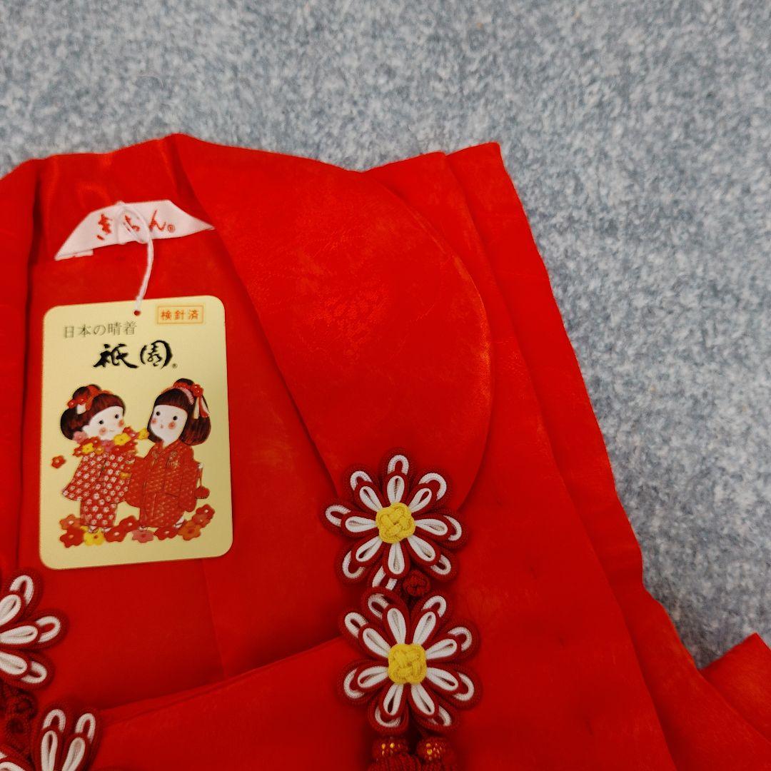 七五三 3歳 正絹 着物 被布 バッグ 草履 小物 セット 部分絞り