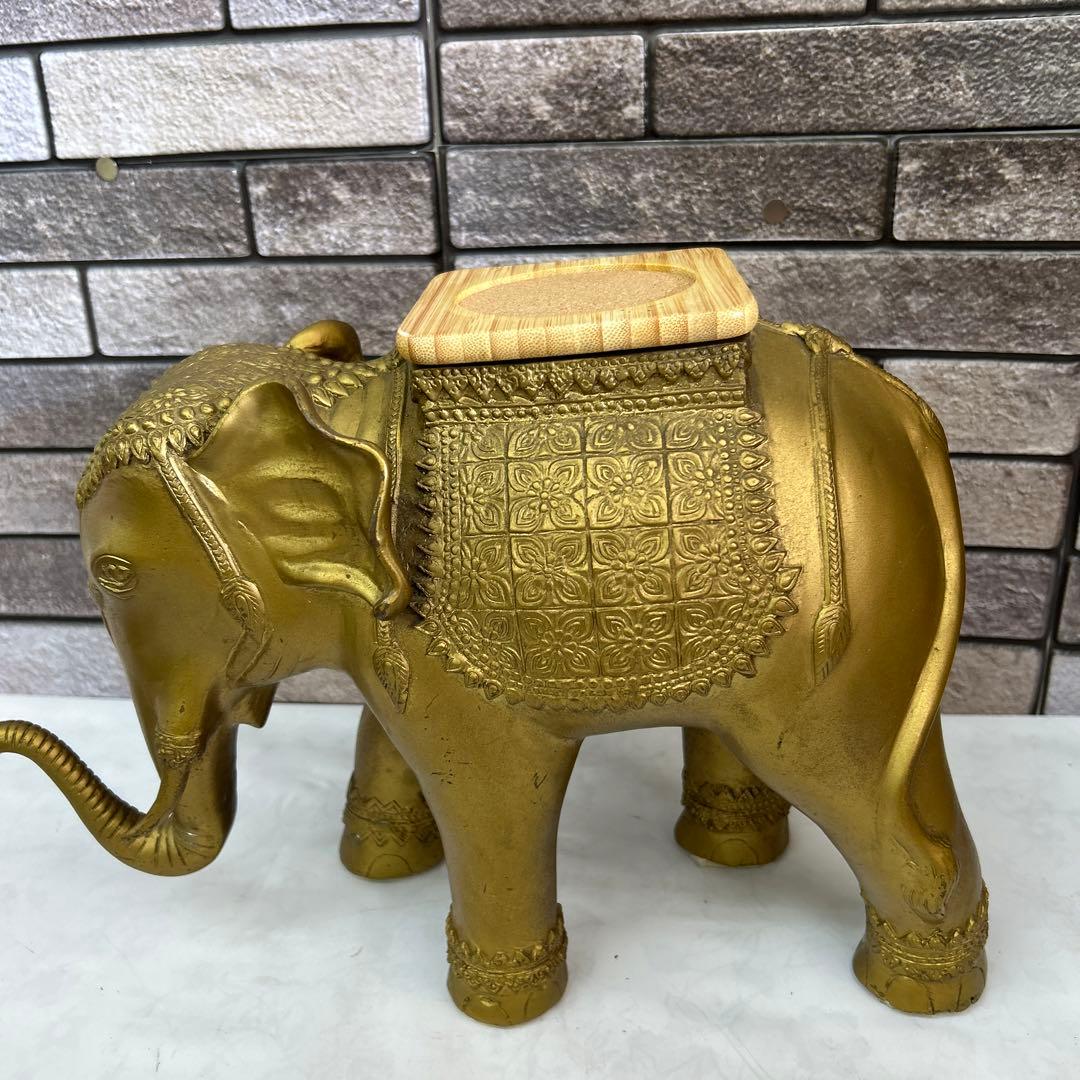 真鍮　ゾウ　置物　インテリア アンティーク