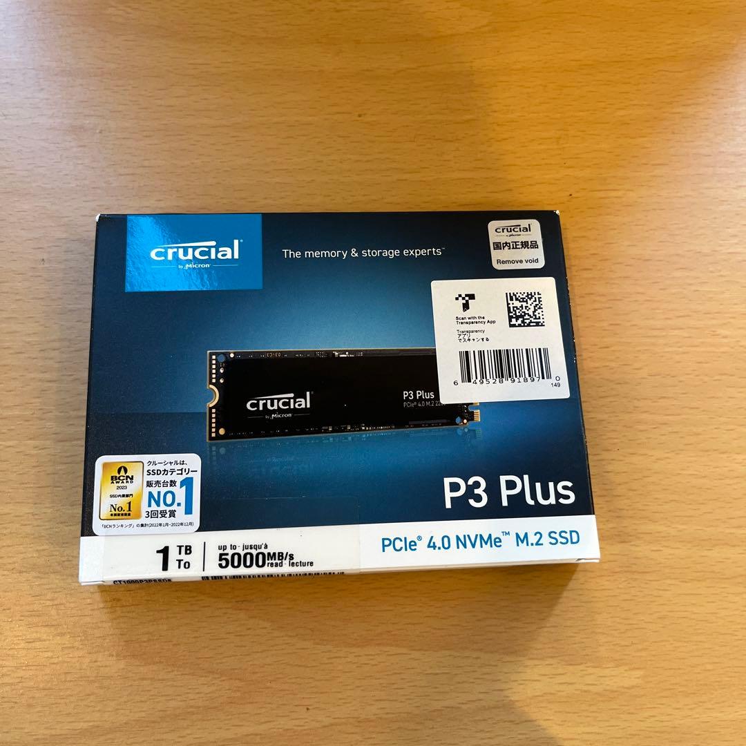 p*e様 Crucial P3 Plus 1TB SSD CT1000P3PSS