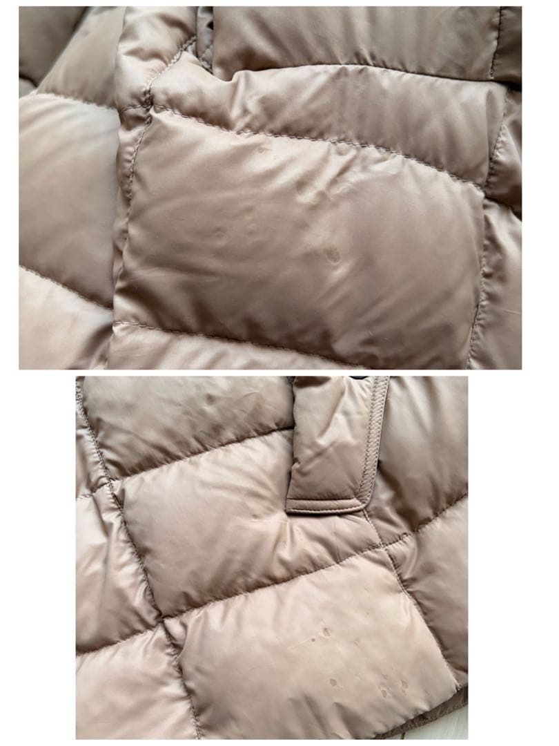 美品✨バーバリーロンドン ダウンコート メガノバチェック 腰ベルト ベージュ M