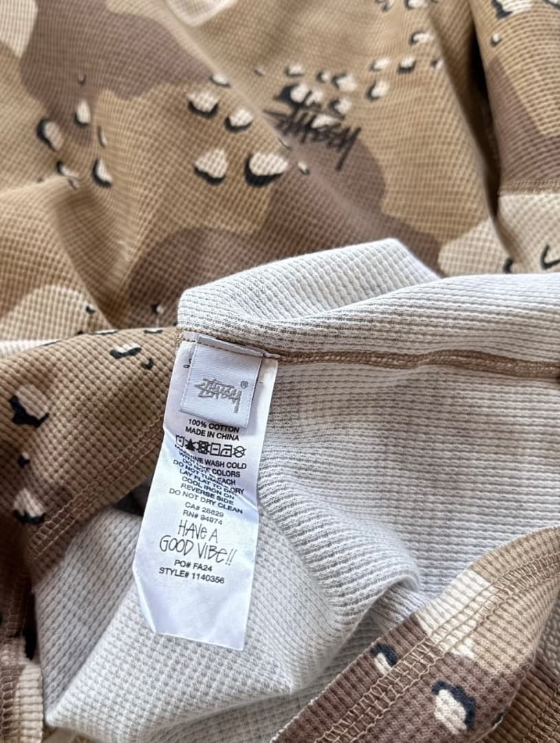STUSSY BASIC THERMAL DESERT CAMO サーマル L