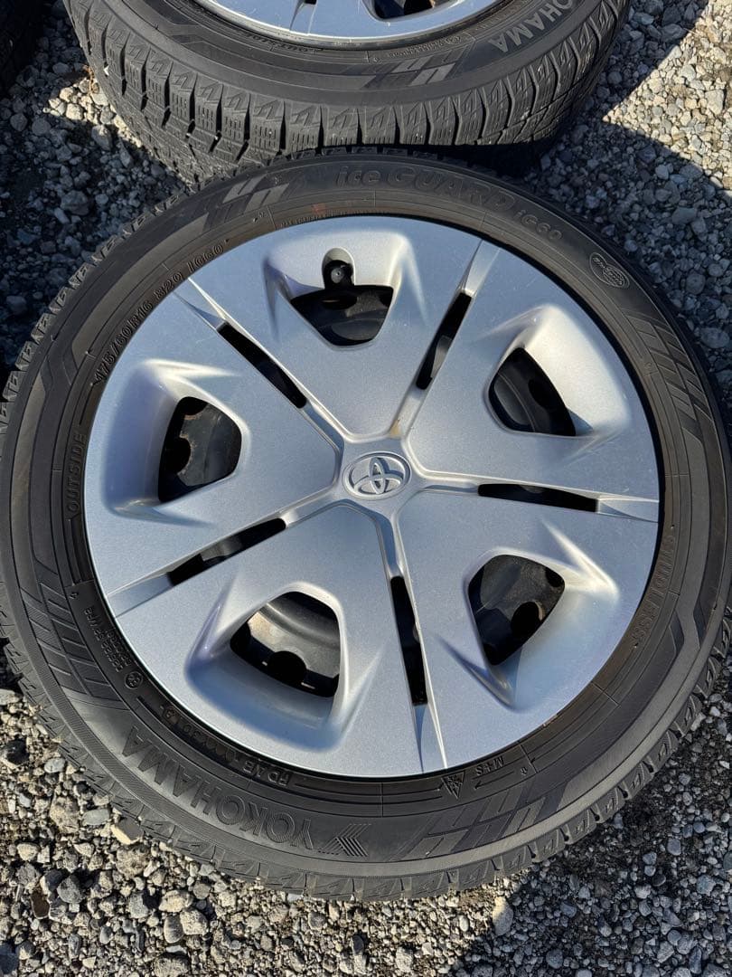 トヨタ純正16インチ 鉄ホイール 冬タイヤ付き4本セット175/60R16
