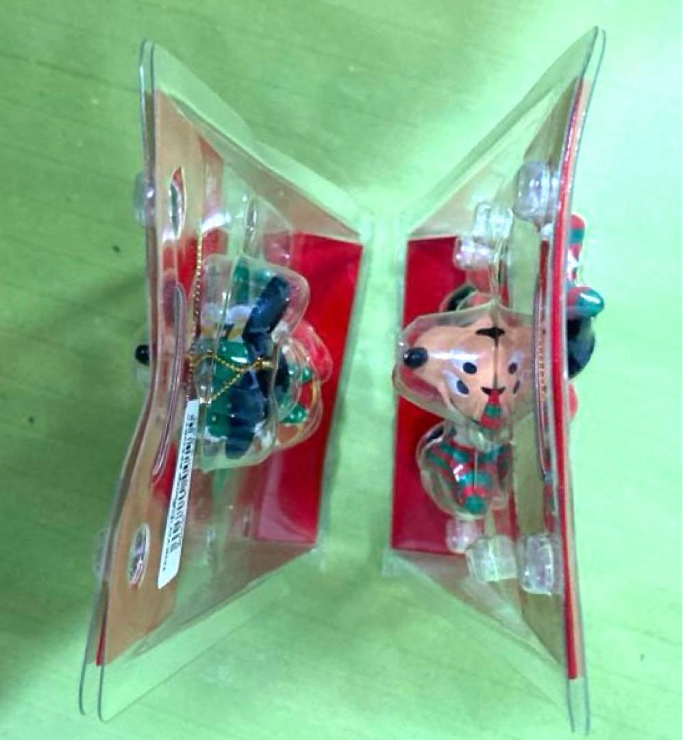 ミッキー  ミニー　クリスマスオーナメント　チップとデール　クリアファイル　新品