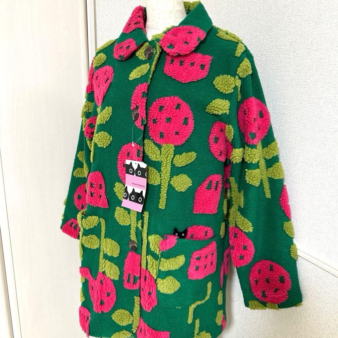 新品未使用タグ付　ワコールマタノアツコ　超極暖　柔らかモコモコガウン　ゆったりM