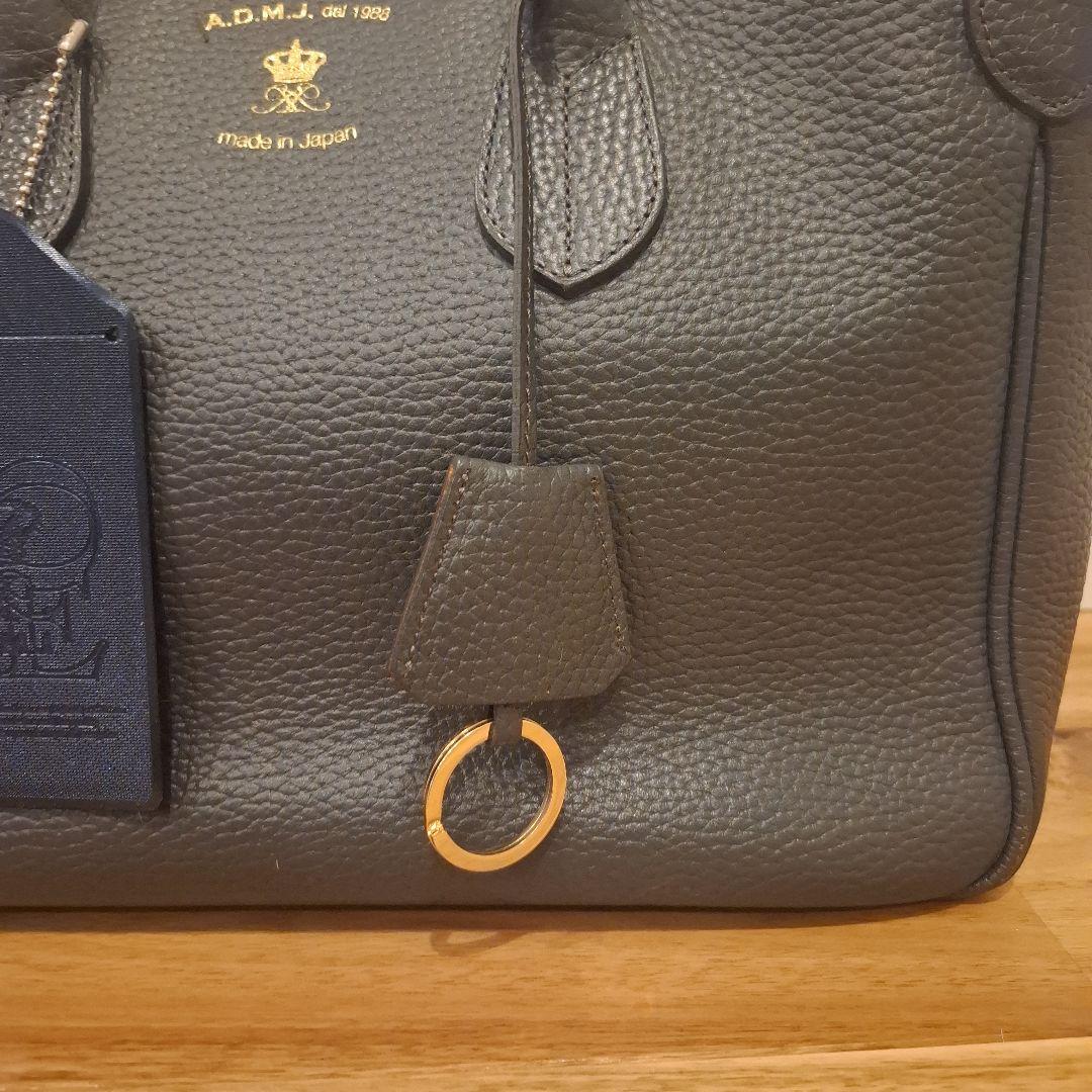 A.D.M.J. エーディーエムジェイ　トートバッグ　レザーバッグ　シボ革