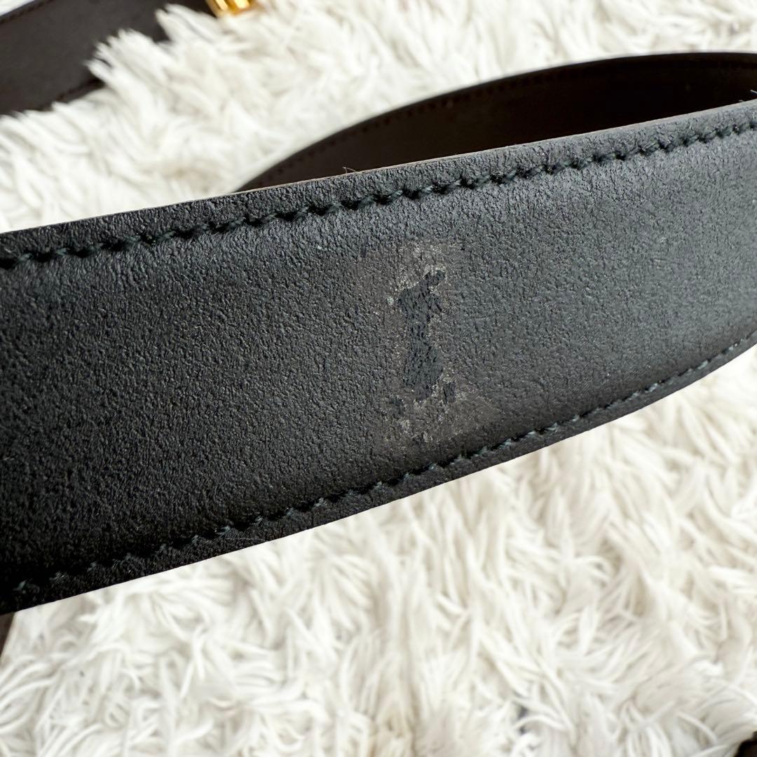 【美品】CELINE セリーヌ ベルト 馬車金具 ゴールド