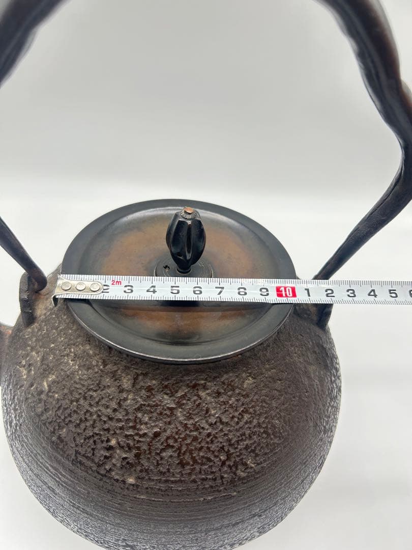 鋳鉄製 鉄瓶 ダークグレー水漏れ無　極上品 時代物 容量約2500ml