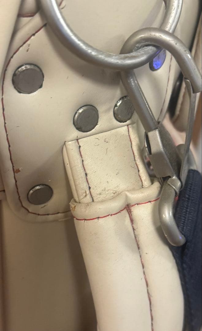 アディダス　キャスター付き　ゴルフ　キャディバック　ヒッコリー生地