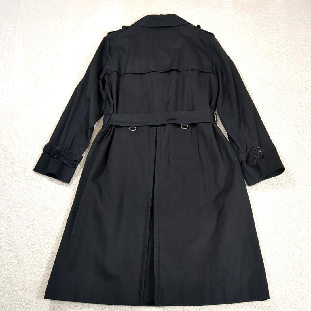 アクアスキュータム ライナー付トレンチコート 2way ベルト ブラック