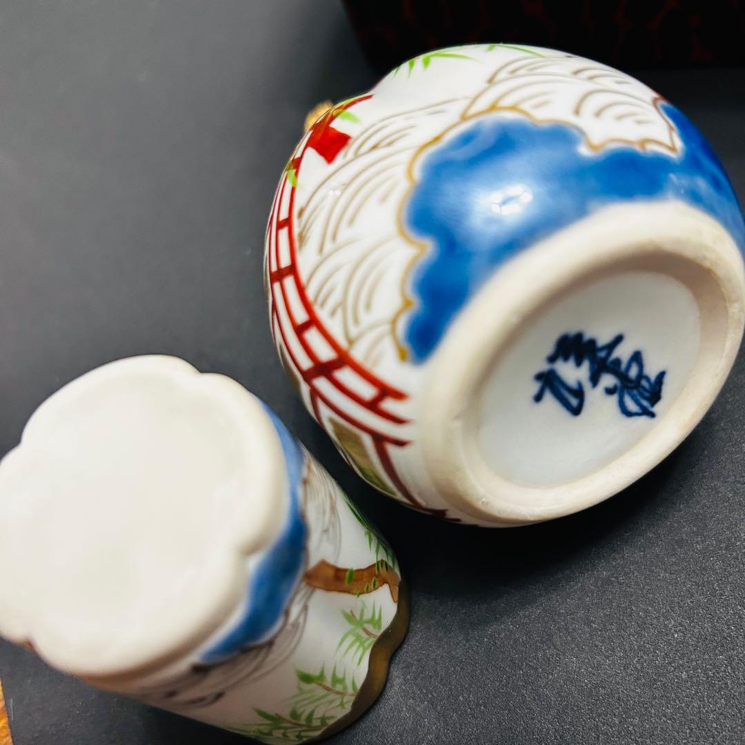 茶道具セット　利休茶箱　鎌倉彫　香合　茶巾筒　茶筅筒　鎌倉彫　根来塗