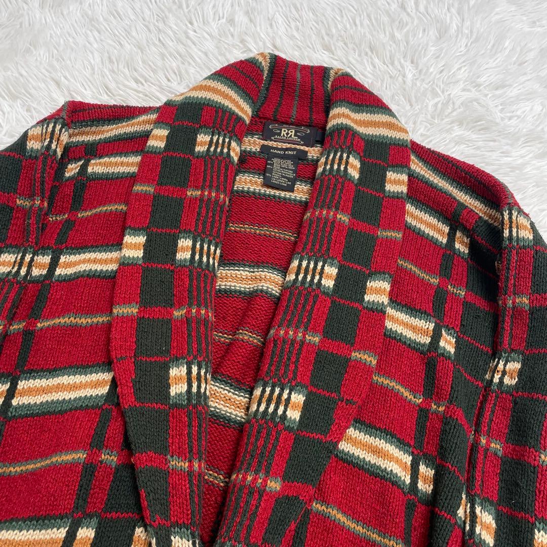 【初期】RRL RALPH LAUREN ネイティブ ガウン カーディガン L