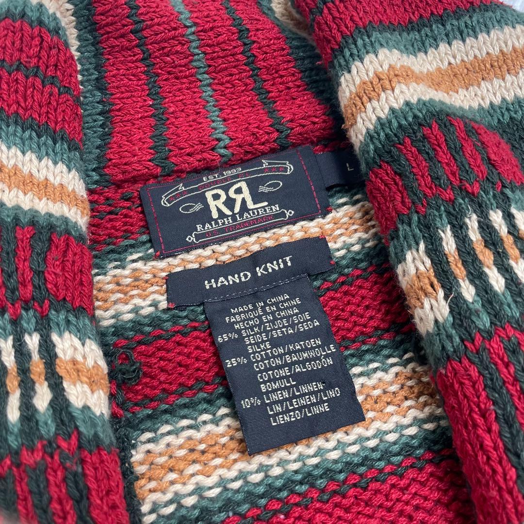 【初期】RRL RALPH LAUREN ネイティブ ガウン カーディガン L