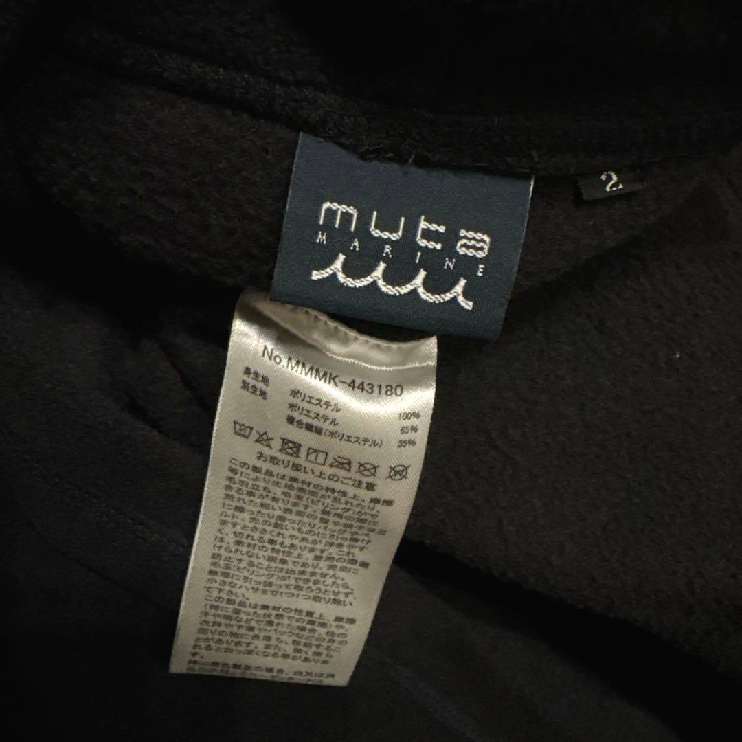 MUTA ムータ ゴルフ 25300円 フリース 切替モックネックプルオーバー